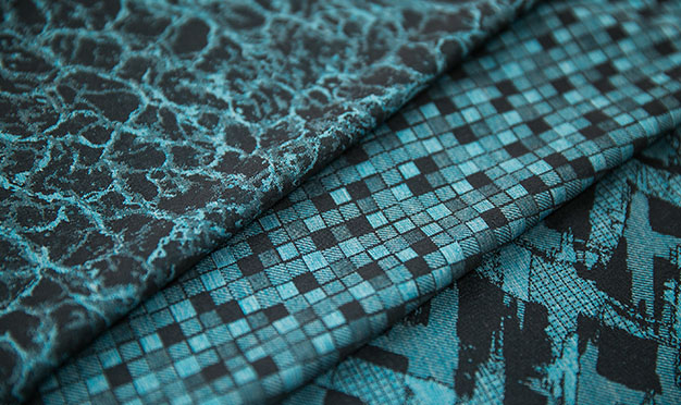 4-way stretch mélange Jacquard