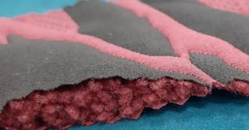 Triple Weave Jacquard– woven insulation Fabric