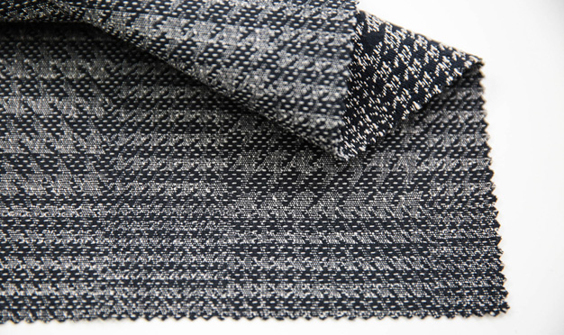 Geometric Two-toned Jacquard Piece Dye Fabric