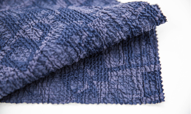 Seersucker Jacquard Piece Dye Fabric